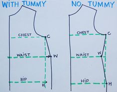 two different types of clothing are shown in this diagram