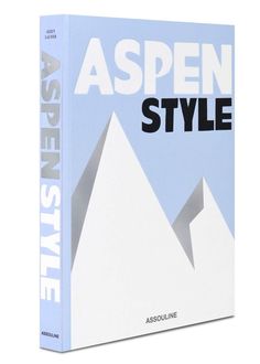 a book with the title aspen style written in black and white on it's cover