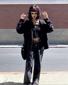 Goth Outfit Inspo, Casual Goth, Alt Outfits, Black Clothing, Tokyo Fashion, Alt Fashion, Grunge Punk, Swaggy Outfits, Gothic Outfits