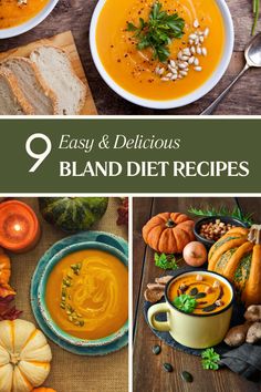 9 Easy And Delicious Bland Diet Recipes 

Looking for easy and delicious recipes for a bland diet? Look no further! We've curated a collection of mouthwatering Bland Diet Recipes just for you. From tasty meal ideas and snacks to helpful cooking tips. Check out our Bland Diet Menu and get your Bland Diet Grocery List ready. Discover the benefits of a Bland Diet and start your journey towards perfect health today! #blanddiet #healthyliving #recipes Bland Dinner Ideas, 600 Calorie Dinner, Fall Food Ideas, Mind Diet Recipes, Delicious Instant Pot Recipes, Diet Grocery List, Olive Green And Orange