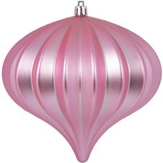 a pink ornament hanging from the ceiling