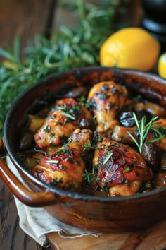 Roasted chicken thighs garnished with herbs and lemon in a rustic dish. Vegetable Meal, Thanksgiving Classics, Chicken Rice Recipes, Easy Family Dinners, Tender Chicken