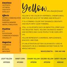 an orange and yellow color scheme with the words yellow in different font styles on it