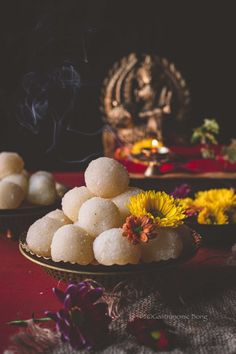 Narkel Naru Recipe (Coconut Ladoo) - Gastronomic BONG Diwali Food Photography, Diwali Sweets Photography, Diwali Shoot, Coconut Ladoo Recipe, Coconut Ladoo, Indian Food Photography, Food Captions, Diwali Sweets, Chai Recipe