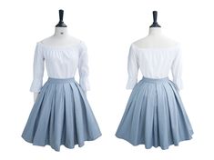 ">> This skirt is available in any print features in our shop. Select fabric print in \"Fabric\" category here: https://etsy.me/3erOYhC And note fabric name for us in \"Personalization\",\"Note to Seller\" section, or screenshot the fabric you choose and message us. (Example: URIEL SKIRT in Solid Black Cotton Fabric) >> If you want to change any detail of this Skirt, note to us and we can make it as you want. >> If you have any concerns about placing order and shipping, please message us, we're Fitted Cotton Pleated Skirt For Daywear, 1950s Style Full Pleated Skirt, Fitted Cotton Skirt With Pleated Waist, Retro Fitted Cotton Pleated Skirt, Cotton Accordion Pleated Skirt, Cotton Skirt With Accordion Pleats, Spring Cotton Full Skirt Petticoat, Vintage Cotton Pleated Skirt, Vintage Pleated Cotton Skirt