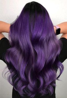 Dark Purple Hair Color, Dyed Tips, Hair Dye Tips, Dyed Hair Purple, Violet Hair