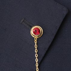 Unique design by Handmade. This is wonderful gift for your loved ones. It will show your jackets as chic and you will like to use with all your jackets and suits. Color: Gold, Red Stone Lapel Chain Chain Length: 23,5 cm SHIPPING: Please select the shipping term which you prefer after you add the product to your shopping card. * Standard Free Shipping to all over the world. The delivery time is 10-20 days as estimated. ** Express Shipping to all over the world is only extra $20. The delivery time Classic Brooch Pins As Gift, Classic Brooch Lapel Pin For Gifts, Suit Pocket Chain, Elegant Formal Lapel Pin With Chain, Classic Lapel Pin Gift, Handmade Elegant Gold Lapel Pin, Gold Brooch Lapel Pin For Groom, Gold Lapel Pin Men, Lapel Chain