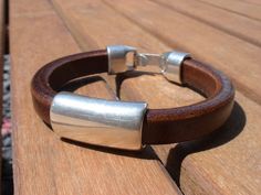 4 Me Leather Mens Bracelet, Cool Mens Bracelets, Couples Bracelet, Brown Leather Bracelet, Brown Bracelet, Mens Bracelet Silver, Bracelet Friendship, Unique Gifts For Men, Bracelet Men