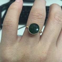 Raw Emerald Ring Gold May Birthstone Ring Raw Gemstone Ring | Etsy Raw Emerald Ring, Round Stone Ring, May Birthstone Rings, Raw Emerald, Raw Gemstone Ring, Emerald Ring Gold, Imperial Topaz, May Birthstone, Ring Stacking