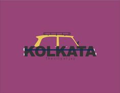 the word kokta is written in black on a purple background with a yellow car