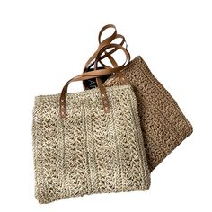 Casual Beige Bags Made Of Natural Fiber, Casual Everyday Bags Made Of Natural Fiber, Casual Beige Bag Made Of Natural Fiber, Casual Beige Bag In Natural Fiber, Casual Beige Natural Fiber Bag, Beige Jute Bags For Beach Season, Trendy Woven Beige Beach Bag, Beige Jute Shoulder Bag For Vacation, Eco-friendly Woven Beige Straw Bag