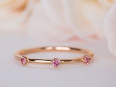 Pink Wedding Band, Pink Sapphire Ring, Pink Sapphire 14k Ring, Alternative Wedding Ring, Pink Sapphi Pink Dainty Ruby Wedding Ring, Pink 14k Gold Jewelry With Round Band, Pink Sapphire Jewelry For Promise Occasion, Pink Sapphire Fine Jewelry For Wedding, Pink Stackable Wedding Jewelry, Pink Sapphire Jewelry For Promise, Rose Gold Pink Sapphire Jewelry For Wedding, Pink Fine Jewelry For Wedding, Pink 14k Gold Wedding Jewelry