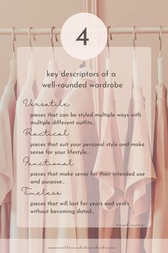 These descriptors all work harmoniously together, are flexible enough to allow for individual preferences, and are structured enough to be useful guidelines for anyone looking to create a well-rounded wardrobe. Rounded Wardrobe, Style Rules, Build A Wardrobe, Stylish Mom, Foundation Piecing, Versatile Wardrobe, White Button Up, Three Words, Perfect Wardrobe