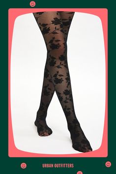 Luxe sheer tights with an allover floral lace finish. Features Rose lace tights Sheer lace tights Allover floral pattern Content + Care 88% Nylon, 12% spandex Hand wash Imported Size + Fit S/M 4'10" -5'6" 90-130lbs L/XL 5'7" -5'6" 130-200lbs | Rose Lace Tights in Black, Women's at Urban Outfitters Thigh High Tights With Lace Trim, Thigh-high Tights With Lace Trim, Lace Tights With Lace Trim, Spring Fitted Tights With Lace Trim, Black Lace Fitted Hosiery, Sheer Lace Stretch Tights, Sheer Lace Fitted Tights, Spring Lace Tights, Spring Lace Tight Legwear