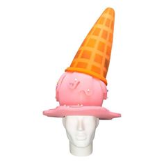 "Get this Awesome Ice Cream Cone Hat Today! This Ice Cream Cone Hat will definitely make you stand out at your next Party, Wedding, Corporate Event, Birthday, Quinceanera, or Halloween Party! Product Details: ✓Made in the USA ✓Handmade ✓High Quality Foam ✓One Size Fits Most ✓Customizable to your preferences \"This is where your party starts\". Give your next party a new life and rediscover your youth with Foam Party Hats. Foam Party Hats Guarantee At Foam Party Hats we believe our hats help brin Fun Brimmed Costume Hats For Parties, Fun Wide Brim Party Costume Hats And Headpieces, Fun Wide Brim Costume Hats And Headpieces For Party, Novelty Mini Hats For Birthday, Fun Costume Hats For Birthday, Novelty Mini Hats For Birthday, One Size Fits Most, Novelty Mini Hats For Birthdays, Novelty Mini Hats For Birthdays, One Size Fits Most, Novelty Brimmed Costume Hats And Headpieces