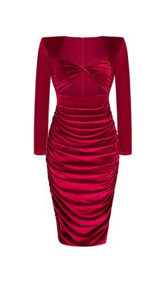 CUT OUT VELVET MIDI DRESS IN WINE Midi Velvet Dress, Posh Dresses, Preppy Dress, Cocktail Midi Dress, Dress Preppy, Off Shoulder Sleeves, Dress Event, Celebrity Inspired Dresses, Outfit Festival