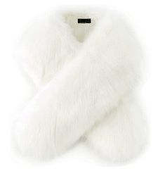 Women's Faux Fur Shawl Wraps for Winter Bridal Wedding Cover Up - White Imported Hand Wash Only Tips: Hand Wash Only. Blow the scarf with hot wind or shake it to make it fluffy when you received the item. Quality Material: 100% Synthetic, High quality faux fur, keep you glamorous at all times. Sizing Guide: Length 53.9"/137cm; Width 5.9"/15cm Design: Classic and elegant with 3 different ways to wear. Pass it through the hidden hole and around your neck, simply put it over one shoulder or wear it White Faux Fur Shawl, White Fur Coat, Faux Fur Shawl, Vegas Party, Fur Wrap, Fur Shawl, Shake It, White Fur, Wool Shawl