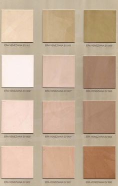 an image of different shades of paint for walls and floors in the same color scheme