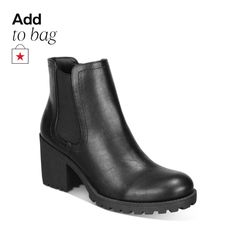 in stock Trendy Chelsea Boots With Stacked Heel For Fall, Winter Chelsea Boots With Block Heel, Winter High Ankle Chelsea Boots With Stacked Heel, Winter Chelsea Boots With Block Heel And Medium Width, Fall Moto Boots With Stacked Block Heel, Edgy Boots With Stacked Heel For Fall, Edgy Block Heel Boots For Fall, Edgy Medium Width Boots For Fall, Trendy Fall Chelsea Boots With Block Heel