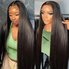 PRICES MAY VARY. Straight Lace Front Wigs: 100% Unprocessed Virgin Straight Human Hair Lace Frontal Wigs, 13x4 Lace Front Wigs, Glueless lace wig, Straight Lace Front Wigs Human Hair for Black Women, Cut From Young Girl Head Directly, Natural and Healthy, Silky and Clean, Comfortable and Smooth, Full and Thick, Tight and Neat. Lace Front Wigs Straight Hair Quality: Lace Front Wigs, Brazilian Virgin Straight Human Hair Wigs, Glueless Lace Closure Wig, Natural Silky Straight Human Hair, Smooth, So 38 Inch Hair, Straight Human Hair Wigs, Wigs Straight, Long Human Hair Wigs, Wigs Glueless, Wig Straight, Hd Lace Frontal, Hair Smooth, Virgin Hair Wigs