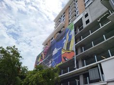 FlexFacades cladding screens on Wynwood Square parking structure Garage Facade, Parking Structure, Perforated Metal, Flexible Design, Metal Mesh, Design Solutions, The Neighbourhood, Custom Print