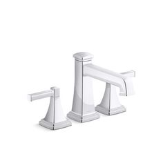 two white faucets on a white background