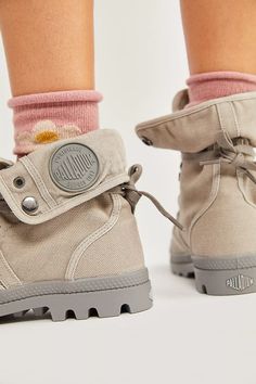 Palladium Baggy Boots | Free People Baggy Boots Outfit, Baggy Boots, Canvas Shoe, Lug Sole, Boots Outfit, Canvas Shoes, Boho Outfits, Trending Shoes, High Top