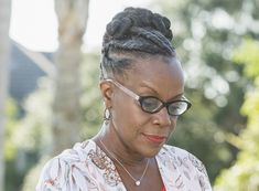 60 Classy Hairstyles for 50 to 60 Years Old Women With Glasses 60 Years Old Women, Natural Hairstyles For Women, Braided Updo Natural Hair, Black Cornrow Hairstyles, Women With Glasses, Hairstyles For Seniors, Grey Hair Over 50, Black Hair Updo Hairstyles, Twisted Hair