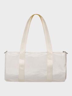 The lightweight duffle bag is perfect as an everyday bag. The bag has large space and adjustable and detachable strap.- Zipper closure- Logo patch- Top handles- Adjustable shoulder strap- Zip pocket inside Cheap Functional White Duffle Bag, White Rectangular Duffle Bag With Removable Pouch, White Large Capacity Duffle Bag For Sports, Cheap White Sports Duffle Bag, White Duffle Bag With Removable Pouch For On-the-go, Patch Top, Everyday Bag, White Bag, Inside Pocket