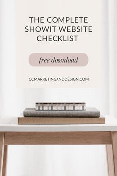 the complete showit website checklist is here