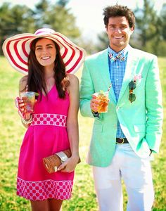 Kentucky Derby Wedding, Southern Preppy, Mint Juleps