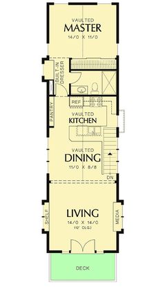 the floor plan for a small house