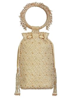 The Joel design pays homage to heritage jaali work, capturing its mysterious play of light and shadow through intricate crystal and beadwork. Faceted crystal drops enhance its graceful demeanor. The embellished attached round handle makes it a statement hand held bag. This structured modern potli has a compact design with smooth curves. This collectible statement accessory fits in your valuables like a smart phone, makeup, keys, currency and cards. Payal Singhal, Mini Tablet, Round Handle, Potli Bags, Western Wedding, Wedding Service, Crystal Drop, Faceted Crystal, Smart Phone