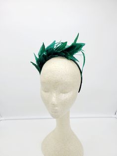 kelly Green feathers headband. Wedding Fascinator. Beautiful headpiece for bridesmaids and a great accessory for a cocktail party or church outfit. Are you trying to match an outfit? Send a picture and I will help you find a best hat to match your outfit. - Rare find - Ready to ship - Lightweight - Free Shipping - Fast shipping - Customize by adding different color flowers and or feathers Check my store for for styles and colors. Hatsandpearls.etsy.com Find more at my website: www.hatsandpearls. Green Headband For Kentucky Derby Party, Green Mini Hat Headband For Kentucky Derby, Green Headband Mini Hat For Kentucky Derby, Green Feathered Fascinator For Kentucky Derby, Royal Ascot Feather Trim Mini Hat Headband, Summer Feather Headband Fascinator, Green Mini Hat With Feathers For Party, Green Feathered Mini Hats For Races, Green Feathered Headpiece For Weddings