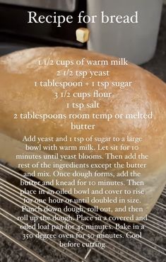 a loaf of bread sitting on top of a cooling rack