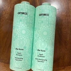 Amika The Kure Bond Repair Shampoo + Conditioner Duo. Amika The Kure Shampoo - 33.8 Oz Amika The Kure Conditioner - 33.8 Oz Authentic Brand New Anika Hair Products, Amika Shampoo, Amika Hair, Amika Hair Products, 2023 Wishlist, Shampoo For Damaged Hair, Pink Sea Salt, Cleansing Conditioner, Shampoo And Conditioner Set