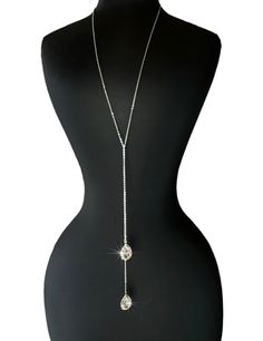 Our lariat chain is a self tie jewelry piece with teardrop crystal charms in silver. This type of jewelry can indeed be worn in various ways, including as a necklace, body chain, bracelets, or anklet, allowing you to style it to suit different occasions and outfits. Size: 47,5” Material: Stainless Steel Stone: Crystal WE OFFER CUSTOM SIZING!!! If you think our jewelry won’t fit you, contact us at marionoboutique@gmail.com and let us know your dimensions. We will tailor our jewelry piece accordin Man Fits, Tie Jewelry, Bad Man, Forearm Tattoo Women, Tattoo Women, Earthy Outfits, Ankle Chain, Jewelry Accessories Ideas, Chain Bracelets