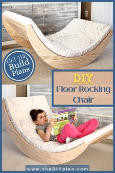 the diy floor rocking chair is easy to make and looks great for any child's room