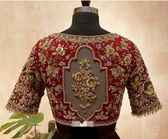 Stunning Maggam Silver handmade Blouse with Stones  beads work on necklines and sleeves Small      32-34 Medium 34-36 Large     38-40 Xl             40-42 XXL.        44-46 Product Details  Maggam work on Rawsilk blouse with all over hand embroidery and detailing on front and back. Heavy back aari work blouse design.  🧵Front: Deep neck with all around embroidery. Front open hooks.. Closure: Deep back neck , back with tie up detailing.  Can be mixed matched with a wide range of sarees Size refers to circumference around the fullest part of the bust Estimated Dispatch time: 7 to 15 working days. Please feel free to  contact us if it's an urgent order. Saree Blouse Aari Work, Aari Work Saree, Blouse Aari Work, Magam Work, Latest Bridal Blouse Designs, Sari Design, Fashionable Saree Blouse Designs, Wedding Blouse Designs, Aari Work Blouse