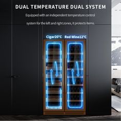 the dual temperature dual system is equipped with an independent temperature control system for the left and right zones, it protects items