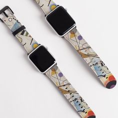 "\"Composition VIII\" by Vasily Kandinsky, 1923. _ SIZES AVAILABLE: 38 mm / 40 mm 42 mm / 44 mm Compatible with Apple Watch Series 1 2 3 4 5 and. High quality print on faux leather Black stainless steel lugs & buckles Easy to install _ Wallet Phone Cases, Laptop Skins, Framed Canvas, Travel Mugs, Wall Clock and many more on: https://www.etsy.com/shop/artpointone _ If you want a case with YOUR PRINT or PHOTO, please, contact me via personal message with attached image. _ Estimated SHIPPING TI Art Eras, Iwatch Apple, Apple Watch Series 1, Wallet Phone Case, Apple Watch Series, Black Stainless Steel, Laptop Skin, Apple Watch Bands, Samsung Cases