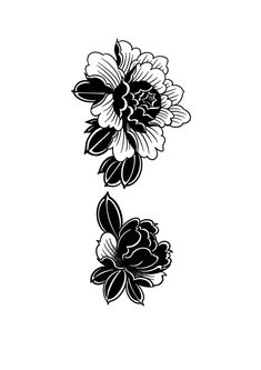 Feminine American Traditional Tattoos Flower, Traditional Peony Tattoo Design, Black Work Flower Tattoo, Black Peony Tattoo, Tattoo Brazo Mujer, Black Flowers Tattoo, Henna Tattoo Designs Arm, Japanese Flower Tattoo, Traditional Tattoo Flowers