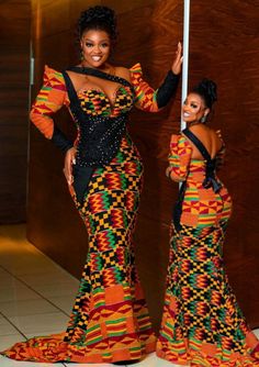 African Prom Dresses Ankara, Jackie Appiah, African Women Fashion, African Bride, Ankara Gown, Ankara Gown Styles