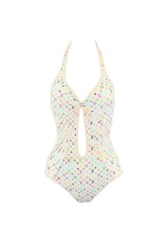 Louis Vuitton Multicolor Monogram Murakami Swimsuit | Tokyo Roses Vintage Luxury Summer Swimwear For Vacation, Luxury One-piece Swimwear For Summer, Luxury One-piece Swimwear, Luxury Swimwear For Pool, Designer Fitted Swimwear For Swimming, Designer Beach Swimwear For Summer, Designer Summer Swimwear For Beach, Louis Vuitton Swimsuit, Louis Vuitton Clothes