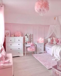 Pink Bedroom Decor, Pink Room Decor, Girly Room, Pink Home Decor, Cute Bedroom Decor, Cozy Room Decor, Daughters Room, Bedroom Decor Ideas