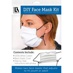 the disposable face mask kit contains two masks and one earpieces