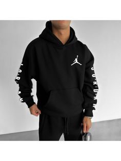 Men Youth Sweatshirt, Oversized Street Style Basketball Print Hoodie Sporty Fleece Hoodie With Drop Shoulder, Sporty Drop Shoulder Fleece Hoodie, Sporty Hoodie Sweater With Ribbed Cuffs, Sporty Sweatshirt With Drawstring Hood, Athleisure Long Sleeve Outerwear With Logo Print, Sports Hoodie With Logo Print And Long Sleeves, Crew Hoodie For Streetwear During Sports Season, Sports Logo Print Long Sleeve Hoodie, Long Sleeve Sports Hoodie With Logo