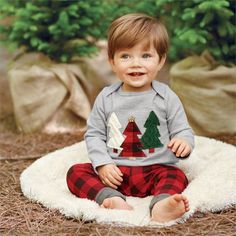 Playful Cotton Holiday Tops, Playful Cotton Tops For The Holiday Season, Cozy Cotton Christmas Tops, Playful Cotton Christmas Top, Baby Haircut, Toddler Haircuts, Baby Boy Christmas Outfit, Baby Boy Haircuts, Toddler Boy Haircuts