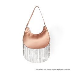 Introducing the ‘Cascade Elegance Fringed Handbag’ – where sophistication meets playful charm. This exquisite piece is crafted with the finest materials, featuring a sleek facade that exudes class. The eye-catching fringe detail adds a touch of whimsy, creating a dynamic look that will sway elegantly with your every move. The spacious interior is designed for the modern woman, offering ample space for all your essentials, while the secure closure ensures they are kept safe. Perfect for a night o Fringe Handbags, Monday Friday, Modern Woman, The Modern, Final Sale, Night Out, Champagne, Turn Ons, Handbags