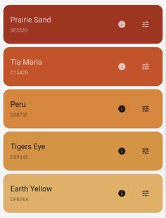 Morning Color Palette, Burnt Orange Hex Code, Orange Hex Code, Canva Color Palette Codes Orange, Autumn Hex Codes, Color Palette Orange, Orange Hex Code Palette, Orange Color Palette Hex Codes, Halloween Color Palette Hex Code